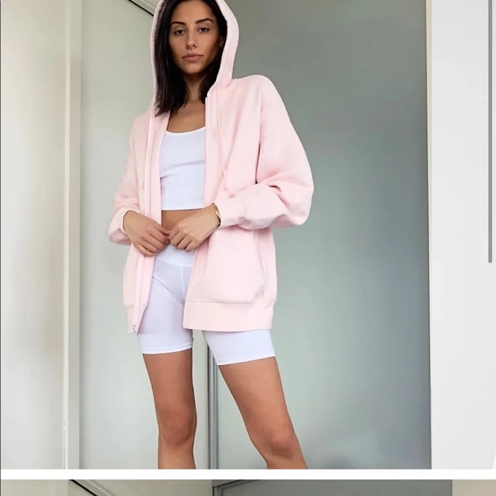 Aritzia TNA Cozy Fleece Zip Up - Picture 2 of 4